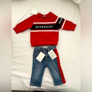 Givenchy baby boy jeans size 6 months